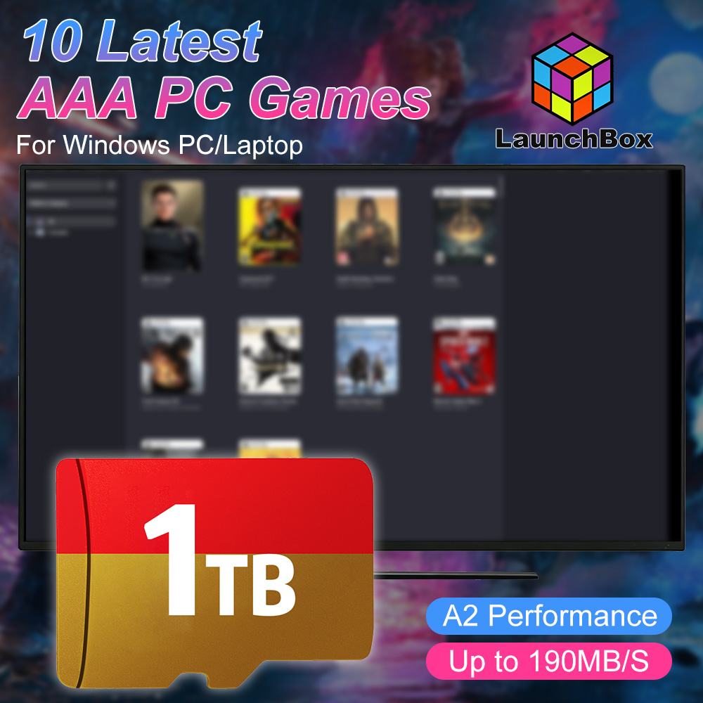 Retro Gaming For Windows - Cartão TF de 1TB JMachen para