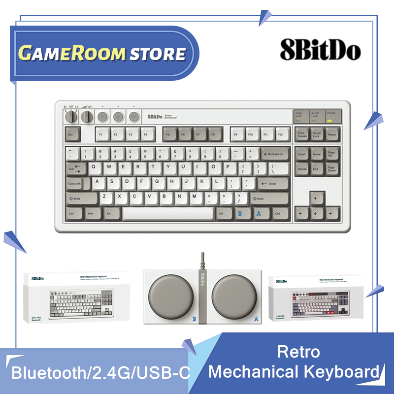 Retro Gaming For Windows - Teclado mecânico retrô 8Bitdo, teclado para