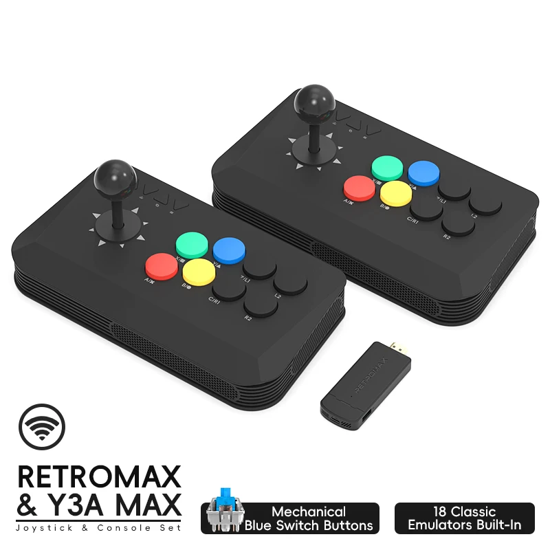 Retro Gaming Download - Joystick de combate sem fio y3a