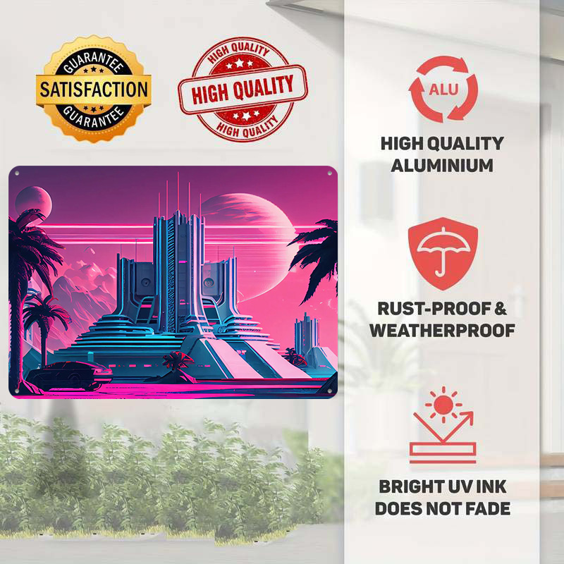 Placa de Metal Texturizada 3D  - Retro Gaming Vibe avaliação e preço